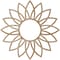Ekena Millwork Daisy Wood Fretwork Pierced Ceiling Medallion, Red Oak, 34"OD x 11 7/8"ID x 3/8"T CMWP34X34X0375DARO - alternate 5